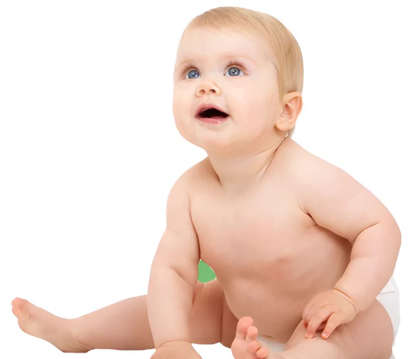 Bbaby looking up